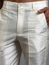 Men's Mehndi Green Embellished Jacket With Cream Kurta Pant Set