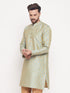 Men's Mint Green Woven Kurta