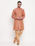 Men's Pink Woven Kurta
