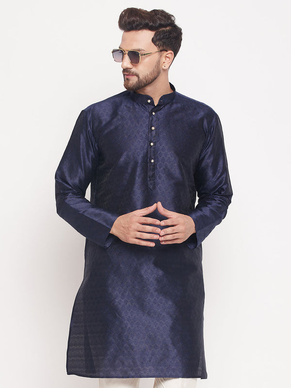 Men's Navy Blue Kurta