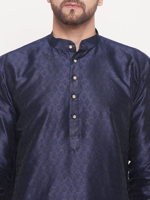 Men's Navy Blue Kurta