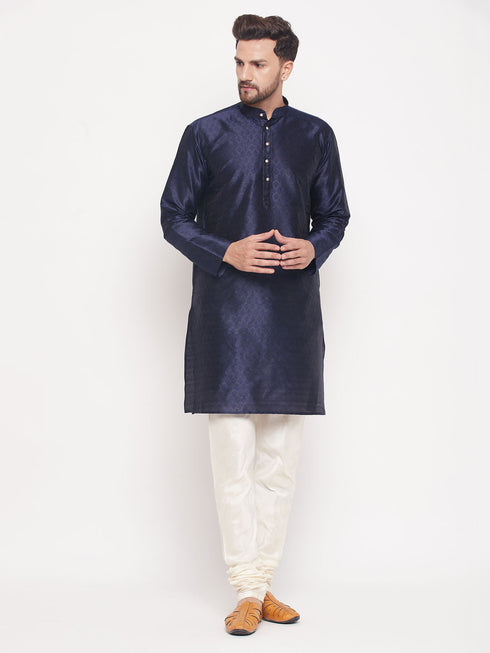 Men's Navy Blue Kurta