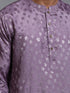 Men's Purple Jacquard Kurta
