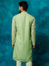 Men's Mint Green Embellished Georgette Kurta
