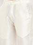 Men's Cream Silk Blend Pant Style Pyjama