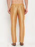 Men's Rose Gold Silk Blend Pant Style Pyjama