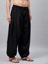 Men's Black Cotton Silk Blend Pyjama