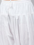 Men's White Cotton Blend Pathani Suit Set