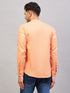 Men's Orange Short Cotton Kurta