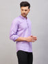 Men's Purple Short Cotton Kurta