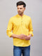 Men's Yellow Short Cotton Kurta