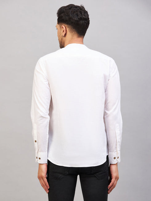 Men's Cream Short Cotton Kurta