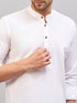 Men's Cream Short Cotton Kurta