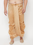 Men's Plus Size Rose Gold Cotton Blend Traditional Dhoti