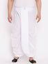 Men's Plus Size Pure Cotton White Traditional Dhoti
