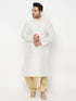 Men's Plus Size Gold Cotton Blend Solid Traditional Dhoti
