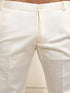 Plus Men's Cream Cotton Blend Kurta And Pyjama Set