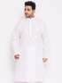 Men's Plus Size White Cotton Kurta