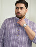 Plus Men's Purple Cotton Kurta