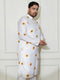 Plus Men's Cream Cotton Blend Kurta