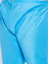 Plus Men's Aqua Silk Blend Kurta Pyjama Set