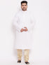 Men's Plus Size Gold Cotton Silk Blend Pyjama