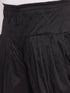 Men's Plus Size Navy Blue Silk Blend Curved Kurta Dhoti Set