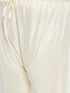 Men's Plus Size Cream Viscose Solid Relax Fit Churidar