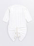 Boy's White Chanderi Ethnic Combo Set