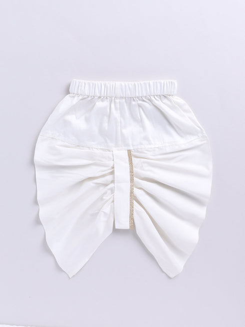 Infant Boy's Cream Silk Blend Ethnic Combo Set