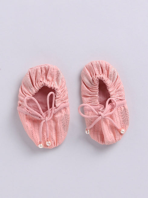 Infant Boy's Pink Silk Blend Ethnic Combo Set