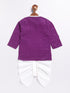 Boy's Purple Kurta And Dhoti Set