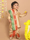 Boy's Rose Gold Kurta With Dhoti Pants & With Dupatta Set