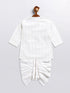 Sishu Boy's White Embellished Angrakha Kurta Dhoti Set