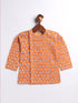 Infant Boy's Multicolor Cotton Kurta And Dhoti Set