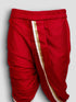 Boys White Fine Satin Kurta Dhoti Set with Embroidery