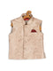 Boy's Rose Gold Silk Blend Nehru Jacket