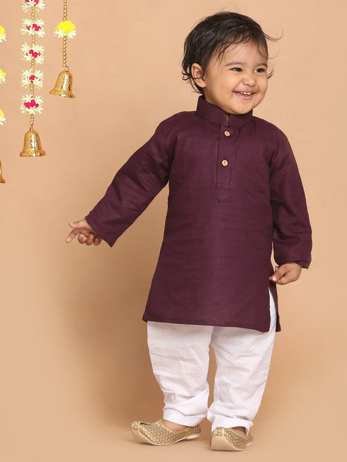 Boy's Purple Kurta