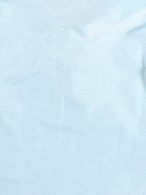 Sishu Boy's' Aqua Blue Viscose Kurta And Pyjama Set