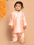 Sishu Boy's' Pink Viscose Kurta And Pyjama Set