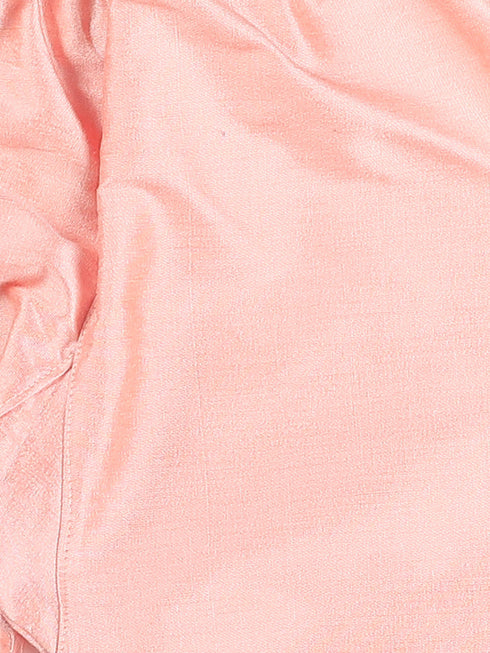 Sishu Boy's' Pink Viscose Kurta And Pyjama Set