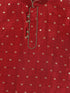 Boy's Maroon Kurta With Dhoti Pant Set