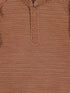 Sishu Boy's Maroon Woven Design Kurta With Rose Gold Pyjama Set