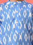 Sishu Boy's Traditional Ikkat Print Flat Collar Kurta And Pyjama Set