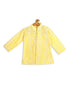 Sishu Boy's Mustard Chikankari Pure Cotton Kurta