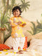 Boy's Yellow Floral Printed Kurta Patiala Set