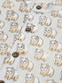 Sishu Boy's Beige Panda Printed Cotton Kurta Pyjama Set