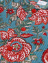 Sishu Boy's Green Kalamkari Floral Printed Cotton Kurta Pyjama Set