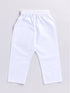 Infant Boy's Pink And White Cotton Kurta Pyjama Set