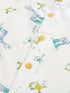 Boy's White And Yellow Animals Printed Cotton Kurta Pyjama Set